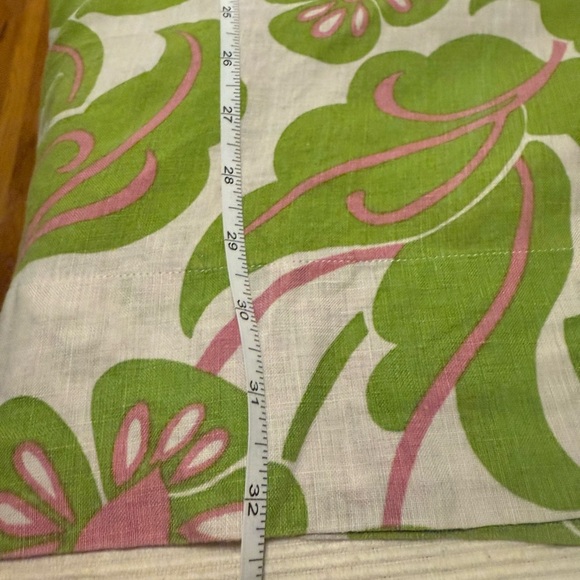 Boden Linen Green and Pink Floral Midi Dress size 8 - Picture 4 of 6